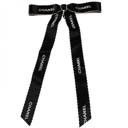 Chanel Vintage | black ribbon brooch