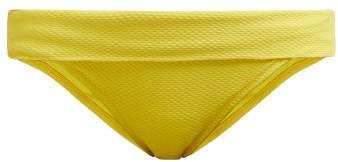 Ibiza Textured Bikini Briefs - Womens - Yellow