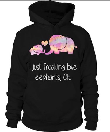 black elephant hoodie