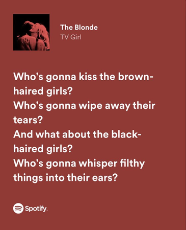 the blonde lyrics