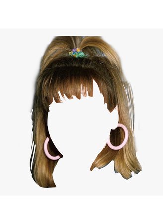 80s hair png