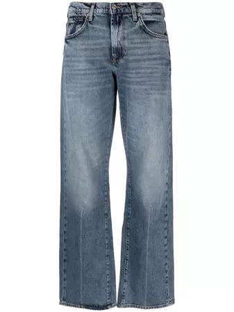 7 For All Mankind logo-patch wide-leg Jeans - Farfetch