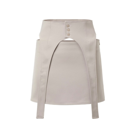 threetimes Arch Belt Skirt