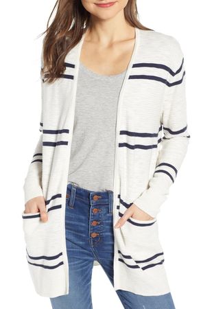Madewell Stripe Summer Ryder Cardigan Sweater (Regular & Plus Size) | Nordstrom