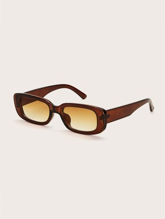 Acrylic Frame Rectangle Sunglasses | SHEIN USA