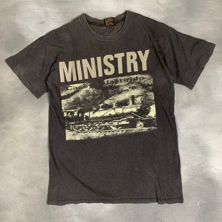 90s Large Ministry T Shirt/90s Vtg Ministry Short Sleeve Metal | Etsy