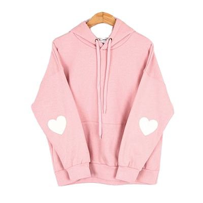 pink hearts hoodie