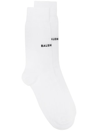 Balenciaga logo knit socks - FARFETCH