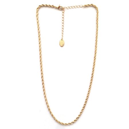 Time And Tru Gold-Tone Rope Chain Necklace - Walmart.com