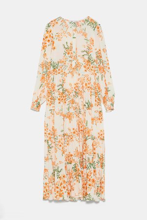 FLORAL PRINT DRESS - BEST SELLERS-WOMAN | ZARA United States white