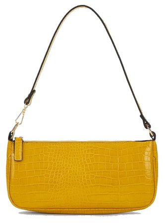 mustard yellow snakeskin purse