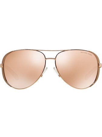 Michael Kors Mirrored Aviator Sunglasses - Farfetch
