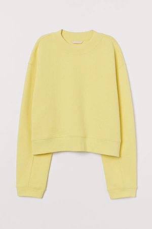 Cotton Sweatshirt - Yellow