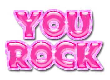You Rock Pink Glitter - DesiGlitters.com