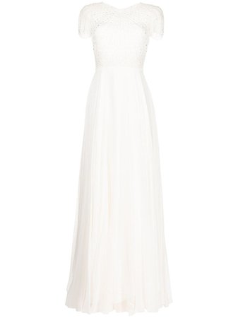 Jenny Packham sequin-embellished Silk Gown - Farfetch