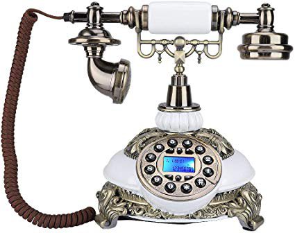 European Antique Phone, fosa Retro Vintage Telephone Phones Classic Desk FSK/DTMF Landline Phone with Real Time & Caller ID Display for Office Home Living Room Decor, Wonderful Gift ?,New": Amazon.ca: Office Products