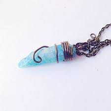 blue crystal necklace - Google Search