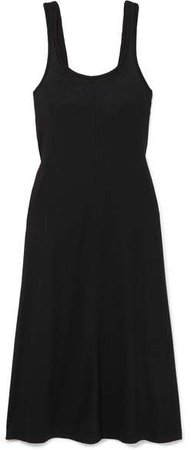 Allegra Jersey Midi Dress - Black