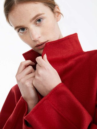 Cappotto in cachemire, rosso - "LILIA" Max Mara