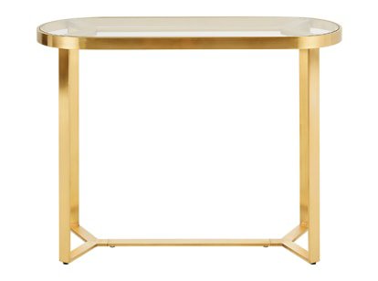 Imma Sideboard, High Gloss Teal and Brass | MADE.com
