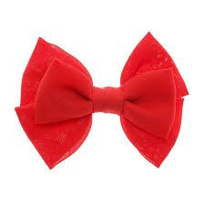 red bow hairclip