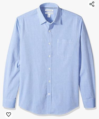 light blue collared shirt