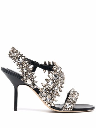 Alexander McQueen Embellished Sandals - Farfetch