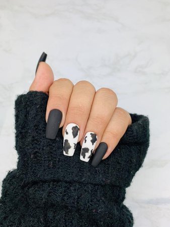 cow print nails - Google Search