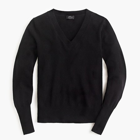 J.Crew: Long-sleeve Everyday Cashmere Fitted V-neck Sweater