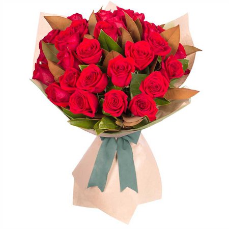 Long Stemmed Rose Bouquet Red 36 - Roses Only Featured Products delivered to Australian Delivery Location, Australia - Roses Only