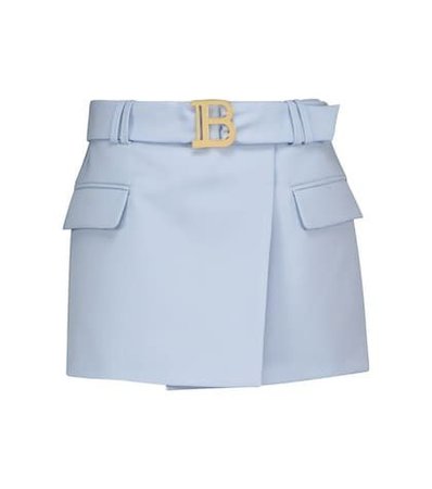Balmain blue mini skirt