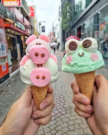 Cute aesthetic ice cream