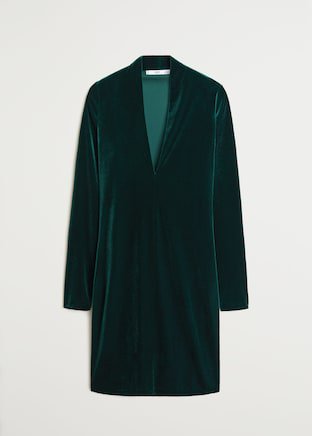 Velvet dress - Women | Mango USA green