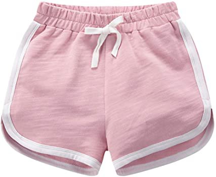 Girls 3 Pack Running Athletic Cotton Shorts, Kids Baby Workout and Fashion Dolphin Summer Beach Sports 2-3T : Clothing, Shoes & Jewelry