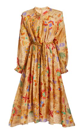 Chufy Saqui Printed Cotton Silk Voile Dress