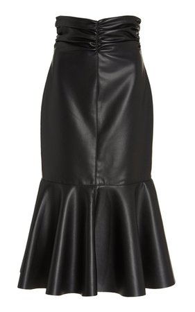 Ruched Faux Leather Midi Skirt By Philosophy Di Lorenzo Serafini | Moda Operandi