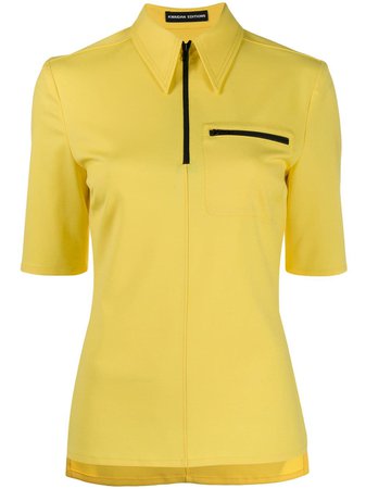 Shop yellow Kwaidan Editions slim fit polo shirt with Express Delivery - Farfetch