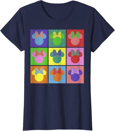 Amazon.com: Disney Mickey And Friends Minnie Mouse Pop Art T-Shirt : Clothing, Shoes & Jewelry