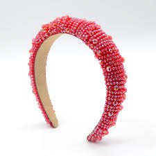red rhinestone headband