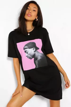 Plus Tupac Licensed T-Shirt Dress | boohoo