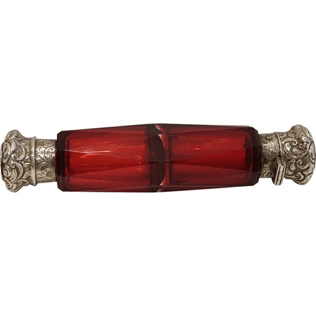 Antique ruby perfume bottle