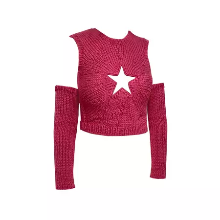 Star Cut Knit Sweater – Lirika Matoshi