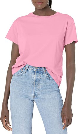 Velvet by Graham & Spencer womens Topanga Organic Jersey Crew Neck Tee T Shirt, White, Small US at Amazon Women’s Clothing store