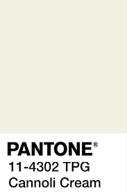 cannoli cream pantone