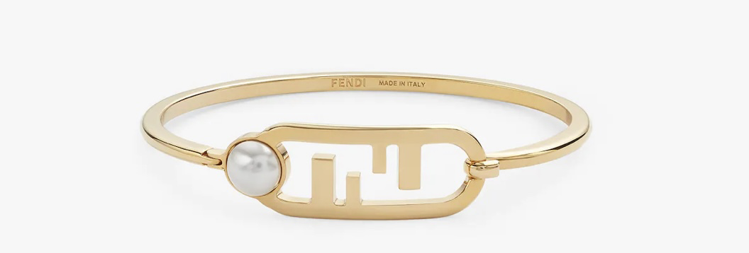 O'Lock bracelet Gold-colored bracelet $520.00|Fendi