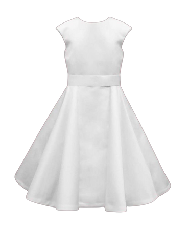 white satin silk dress
