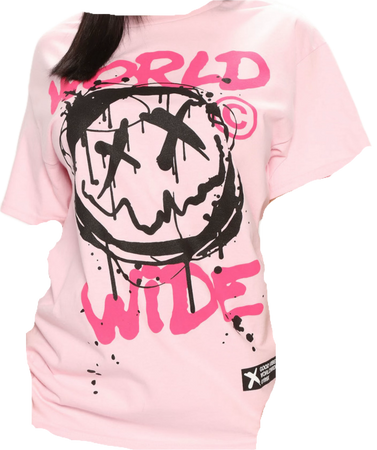 pink graphic tee