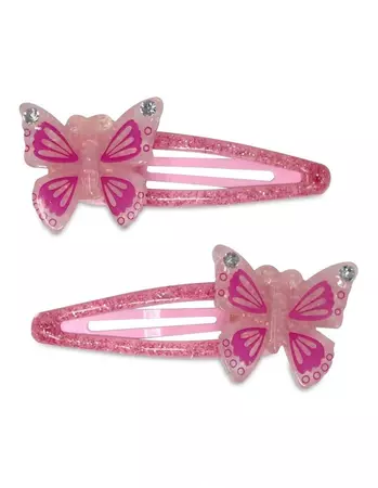 Pink Poppy Butterfly Hair Clip In Pink | MYER