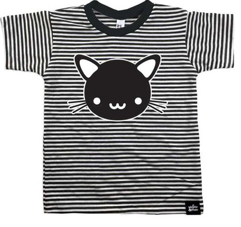 striped cat shirt