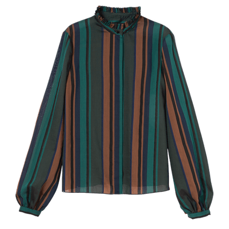 Blouse Fall-Winter 2020 Collection Longchamp Green (60407COS549T36) | Longchamp GB